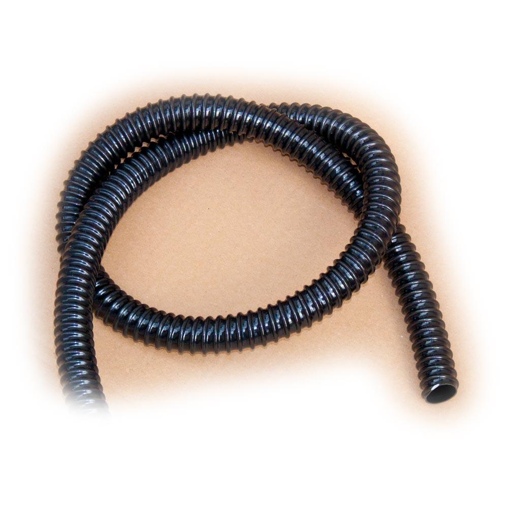 Spiralschlauch 19, 20mm 3/4 Zoll schwarz Rehau Meterware PVC